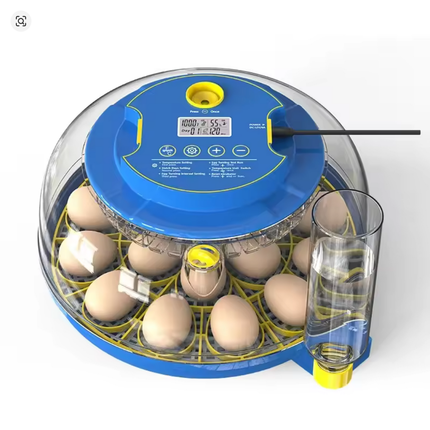 ماكينة تفريخ ألي egg master سعه 18 بيضه