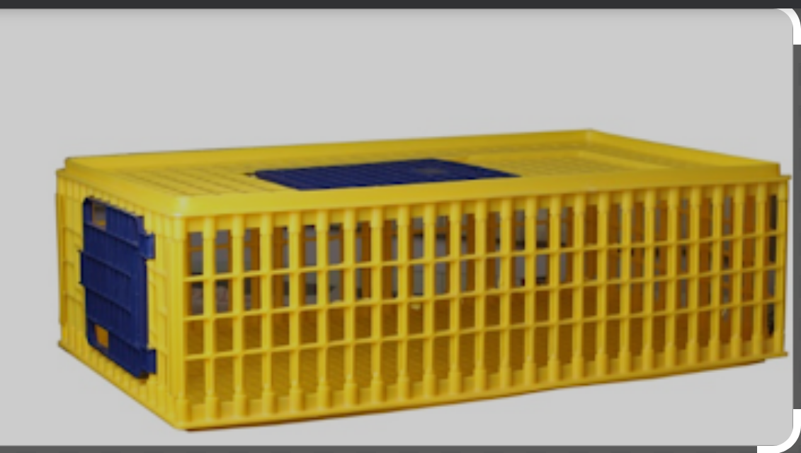 Plastic poultry cage