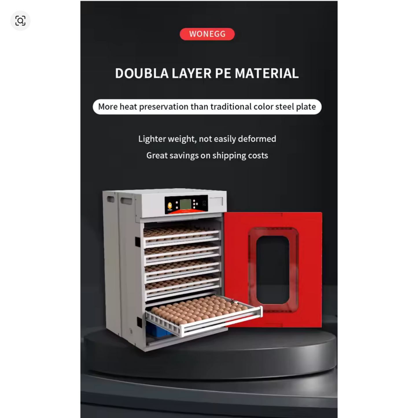 ماكينة تفريخ ألي سعه 400 بيضه